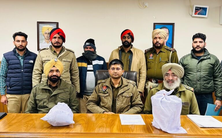 ਸਰਹੱਦ ਪਾਰੋਂ ਨਸ਼ਿਆ ਦੀ ਤਸਕਰੀ ਦੇ ਨੈੱਟਵਰਕ ਦਾ ਕੀਤਾ ਪਰਦਾਫਾਸ਼; 5 ਕਿਲੋ ਹੈਰੋਇਨ ਸਮੇਤ ਮੁੱਖ ਸਰਗਨਾ ਕਾਬੂ