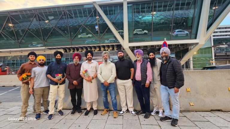 ਪੰਥਕ ਪ੍ਰਚਾਰਕ ਭਾਈ ਸਰਬਜੀਤ ਸਿੰਘ ਧੂੰਦਾ ਜੀ ਦਾ ਯੂਰਪ ਦੀ ਧਰਤੀ ਤੇ ਪਹੁੰਚਣ ਦੌਰਾਨ ਕੀਤਾ ਗਿਆ ਨਿੱਘਾ ਸਵਾਗਤ।