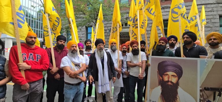 ਭਾਈ ਹਰਦੀਪ ਸਿੰਘ ਨਿੱਝਰ ਦੀ ਸ਼ਹਾਦਤ ਦੇ 761 ਦਿਨ ਪੂਰੇ ਹੋਣ ਤੇ ਵੈਨਕੂਵਰ ਭਾਰਤੀ ਕੌਂਸਲੇਟ ਅੱਗੇ ਭਾਰੀ ਰੋਸ-ਪ੍ਰਦਰਸ਼ਨ  ???? ਕੈਨੇਡਾ ਵਿਖ਼ੇ ਭਾਰਤੀ ਐਂਬੈਸੀ ਨੂੰ ਬੰਦ ਕਰਨ ਦੀ ਮੰਗ ਜ਼ੋਰਾਂ ਤੇ