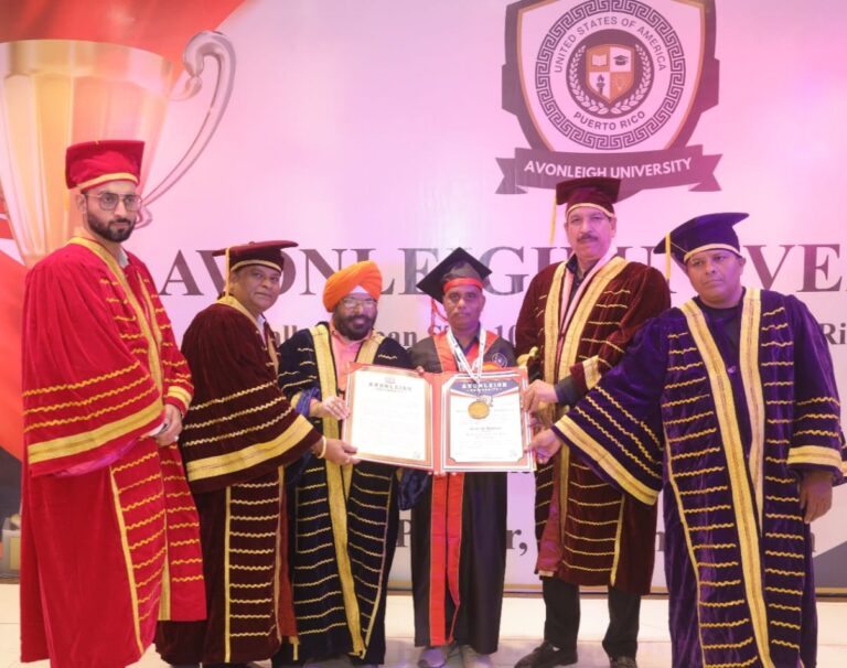 ਐਵਨਲੇ ਯੂਨੀਵਰਸਿਟੀ ਵਲੋਂ ਸ਼ਾਨਦਾਰ ਸਨਮਾਨ ਸਮਾਰੋਹ ਵਿਚ ਦਿੱਲੀ ਦੀਆਂ ਉੱਭਰਦੀਆਂ ਪ੍ਰਤਿਭਾਵਾਂ ਨੂੰ ਦਿੱਤੀ ਅੰਤਰਰਾਸ਼ਟਰੀ ਮਾਨਤਾ – ਪੰਮਾ