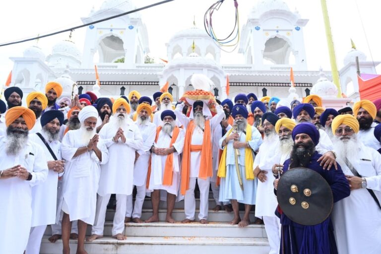 ਗੁਰਦੁਆਰਾ ਧੋਬੜੀ ਸਾਹਿਬ ਤੋਂ ਖ਼ਾਲਸਾਈ ਜਾਹੋ ਜਲਾਲ ਨਾਲ ਆਰੰਭ ਹੋਇਆ ਸ਼ਹੀਦੀ ਨਗਰ ਕੀਰਤਨ