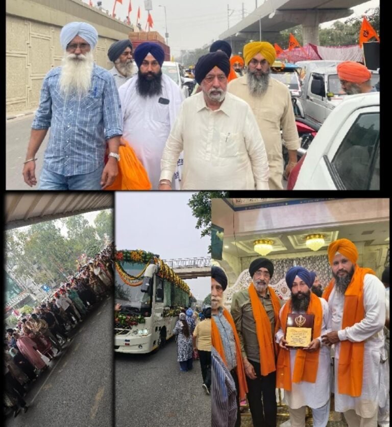 ਸ਼ਹੀਦੀ ਨਗਰ ਕੀਰਤਨ ਫ਼ਤਿਹ ਨਗਰ ਨਵੀਂ ਦਿੱਲੀ ਤੋਂ ਅਗਲੇ ਪੜਾਅ ਗੁਰਦੁਆਰਾ ਸੀਸ ਗੰਜ ਸਾਹਿਬ ਤਰਾਵੜੀ ਹਰਿਆਣਾ ਲਈ ਹੋਇਆ ਰਵਾਨਾ