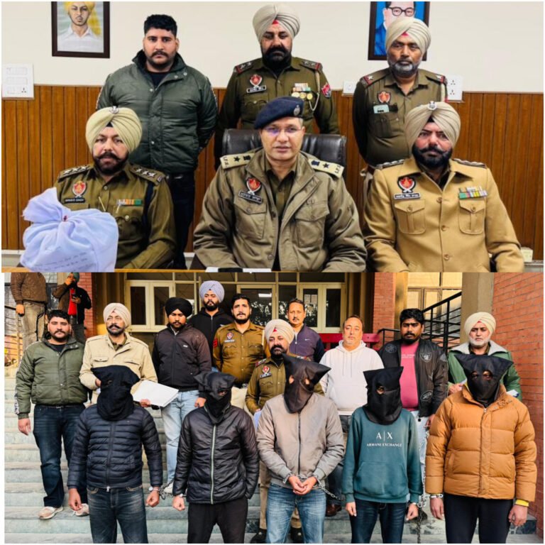 ਯੁੱਧ ਨਸ਼ਿਆਂ ਵਿਰੁੱਧ ਮੁਹਿੰਮ ਦੇ ਹਿੱਸੇ ਤਹਿਤ ਤਰਨ ਤਾਰਨ ਪੁਲਿਸ ਵੱਲੋਂ ਨਸ਼ਿਆਂ ਖਿਲਾਫ ਅਤੇ ਮਾੜੇ     ਅਨਸਰਾਂ ਨੂੰ ਨੱਥ ਪਾਉਣ ਲਈ ਚੱਲ ਰਹੀ ਜੰਗ ਵਿੱਚ 04 ਮੁੱਕਦਮਿਆਂ ਵਿੱਚ 06 ਦੋਸ਼ੀਆਂ ਨੂੰ ਗ੍ਰਿਫਤਾਰ ਕਰਨ ਵਿਚ ਸਫਲਤਾ ਪ੍ਰਾਪਤ ਕੀਤੀ 