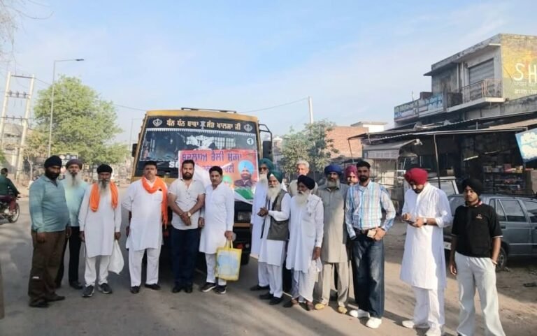 ਮੰਡਲ ਪ੍ਰਧਾਨ ਅਮਨ ਸ਼ਰਮਾ ਖਾਲੜਾ ਵੱਲੋਂ ਕੀਤਾ ਮੋਗਾ ਰੈਲੀ ਲਈ ਕਾਫਲਾ ਰਵਾਨਾ