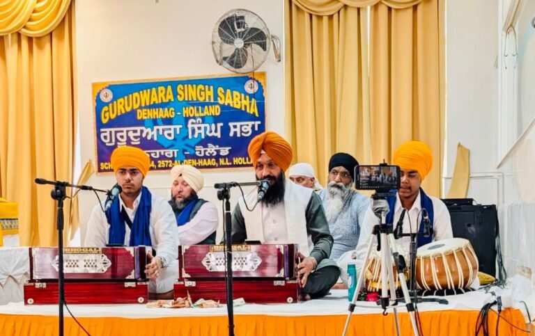 ਗੁਰਦੁਆਰਾ ਸਿੰਘ ਸਭਾ ਡੈਨਹਾਗ ਵਿਖੇ ਨੌਵੇਂ ਪਾਤਸ਼ਾਹ ਜੀ ਦਾ ਪ੍ਰਕਾਸ਼ ਪੁਰਬ ਦਿਹਾੜਾ ਮਨਾਇਆ ਗਿਆ ।