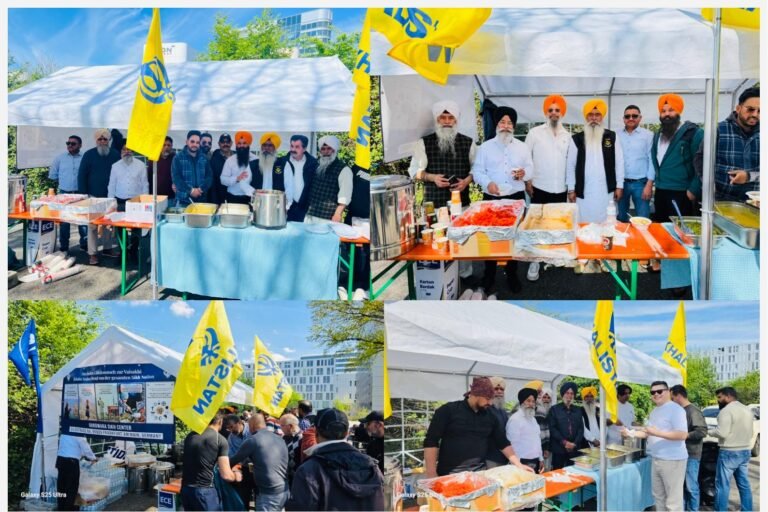 ਫਰੈਕਫੋਰਟ ਏਅਰਪੋਰਟ ਤੇ ਗੁਰੂ ਨਾਨਕ ਸਾਹਿਬ ਜੀ ਦੇ ਪ੍ਰਕਾਸ਼ ਪੁਰਬ ਅਤੇ ਖਾਲਸੇ ਪੰਥ ਦੇ 327ਵੇਂ ਪ੍ਰਗਟ ਦਿਹਾੜੇ ਤੇ ਟੈਕਸੀ ਵਾਲਿਆ ਨੇ ਲੰਗਰ ਲਗਾ ਬਾਬੇ ਦੇ ਸੁਨਹਿਰੀ ਉਪਦੇਸ਼ਾਂ ਦਾ ਦਿੱਤਾ ਸੁਨੇਹਾ ।