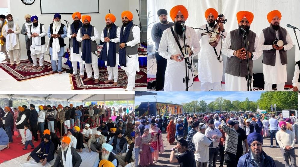 ਖਾਲਸਾ ਪ੍ਰਗਟ ਦਿਵਸ ਨੂੰ ਸਮਰਪਿਤ ਗੁਰਦੁਆਰਾ ਸੰਗਤ ਸਾਹਿਬ ਸਿੰਤਰੂਦਨ ਵਿਖੇ ਸਜਾਏ ਗਏ ਨਗਰ ਕੀਰਤਨ। ਇੰਟਰਨੈਸ਼ਨਲ ਢਾਡੀ ਜੱਥਾ ਭਾਈ ਸਰੂਪ ਸਿੰਘ ਕਡਿਆਣਾ ਨੇ ਬੀਰ ਰੱਸੀ ਵਾਰਾਂ ਦੇ ਨਾਲ ਸੰਗਤਾਂ ਨੂੰ ਕੀਤਾ ਨਿਹਾਲ।