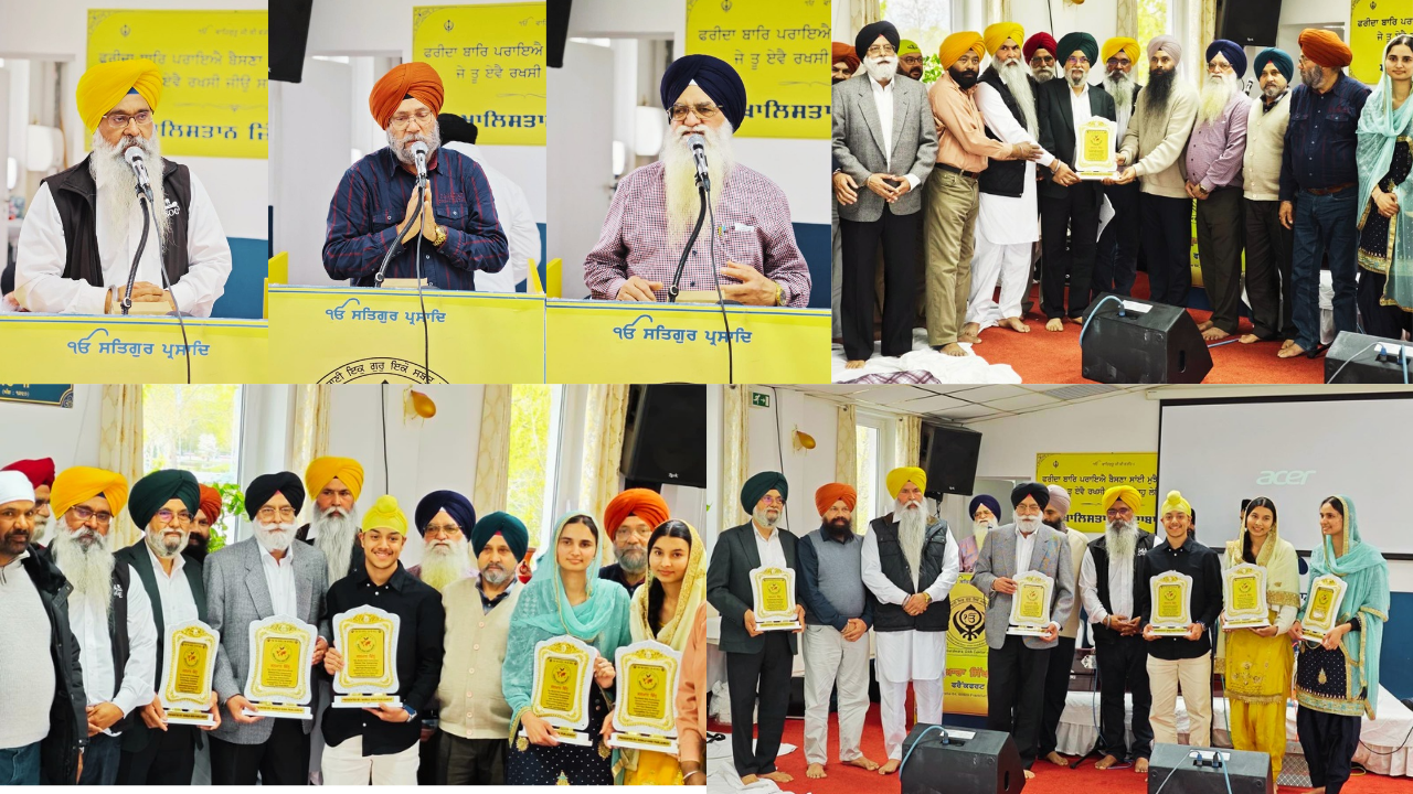 ਗੁਰਦੁਆਰਾ ਸਿੱਖ ਸੈਂਟਰ ਫਰੈਂਕਫੋਰਟ ਵਿਖੇ ਵਿਦੇਸ਼ੀ ਕੌਂਸਿਲ ਚੋਣਾਂ ਵਿੱਚ ਜੇਤੂ ਸਿੱਖ ਆਗੂਆਂ ਦਾ ਸਨਮਾਨ ।                       ਕੌਂਸਲਰ ਸ੍ਰ : ਨਰਿੰਦਰ ਸਿੰਘ ਘੋਤੜਾ ਵੱਲੋਂ ਕਰਵਾਇਆ ਸ਼ੁਕਰਾਨਾ ਸਮਾਗਮ ।