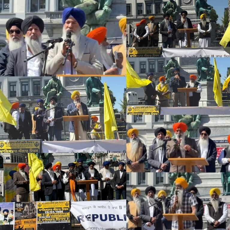ਯੂਰਪੀਅਨ ਸੰਸਦ ਦੇ ਸਾਹਮਣੇ “ਆਜ਼ਾਦ ਖਾਲਿਸਤਾਨ” ਦੇ ਨਾਅਰੇ ਹੇਠ ਕੀਤਾ ਗਿਆ ਵਿਸ਼ਾਲ ਵਿਰੋਧ ਪ੍ਰਦਰਸ਼ਨ  👉 ਭਾਰਤ ਦੇ ਅੰਦਰ ਚੱਲ ਰਹੇ ਅੰਦੋਲਨਾਂ ਵਿੱਚੋਂ ਉਭਰੇਗਾ ਖਾਲਿਸਤਾਨ