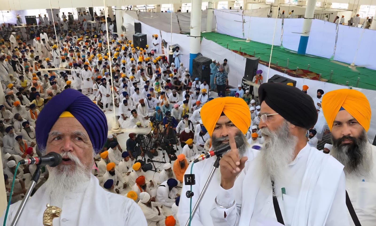 ਸਰਕਾਰ ਵੱਲੋਂ ਬਣਾਏ ਐਕਟ ਵਿੱਚ ਸਿੱਖ ਭਾਵਨਾਵਾਂ ਵਿਰੁੱਧ ਦਰਜ ਮੱਦਾਂ ਤੇ ਸ਼ਬਦਾਵਲੀ ਨੂੰ ਲੈ ਕੇ ਸਿੱਖ ਜਥੇਬੰਦੀਆਂ ਦੀ ਤਖ਼ਤ ਸ੍ਰੀ ਦਮਦਮਾ ਸਾਹਿਬ ਵਿਖੇ ਹੋਈ ਭਰਵੀਂ ਇਕੱਤਰਤਾ   👉 ਬੇਅਦਬੀ ਦੇ ਦੋਸ਼ੀਆਂ ਨੂੰ ਸਖ਼ਤ ਸਜ਼ਾਵਾਂ ਦੇ ਖਿਲਾਫ ਨਹੀਂ, ਕੇਵਲ ਐਕਟ ਅੰਦਰ ਸਿੱਖ ਭਾਵਨਾਵਾਂ ਵਿਰੁੱਧ ਦਰਜ ਮੱਦਾਂ ਨੂੰ ਹਟਾਉਣ ਦੀ ਕਰਦੇ ਹਾਂ ਮੰਗ – ਐਡਵੋਕੇਟ ਧਾਮੀ   👉 ਪੰਜਾਬ ਸਰਕਾਰ ਵੱਲੋਂ ਸਿੱਖਾਂ ਦੇ ਅੰਦਰੂਨੀ ਧਾਰਮਿਕ ਮਾਮਲਿਆਂ ‘ਚ ਦਖਲ ਕਦਾਚਿਤ ਬਰਦਾਸ਼ਤ ਨਹੀਂ ਕੀਤਾ ਜਾਵੇਗਾ -ਬਾਬਾ ਟੇਕ ਸਿੰਘ