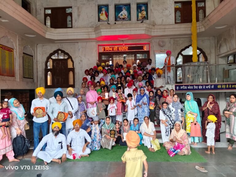 ਪੰਥ ਕੀ ਜੀਤ ਨਾਹਰਿਆਂ” ਦੇ ਨਾਲ “ਸੱਤ ਰੋਜ਼ਾ ਦਸਤਾਰ ਦੁਮਾਲਾ ਸਿਖਲਾਈ ਕੈਂਪ” ਗੁਰਦੁਆਰਾ ਸ਼ਹੀਦ ਬਾਬਾ ਦੀਪ ਸਿੰਘ ਜੀ ਭਿਖੀਵਿੰਡ ਵਿਖੇ ਹੋਇਆ ਸੰਪੰਨ