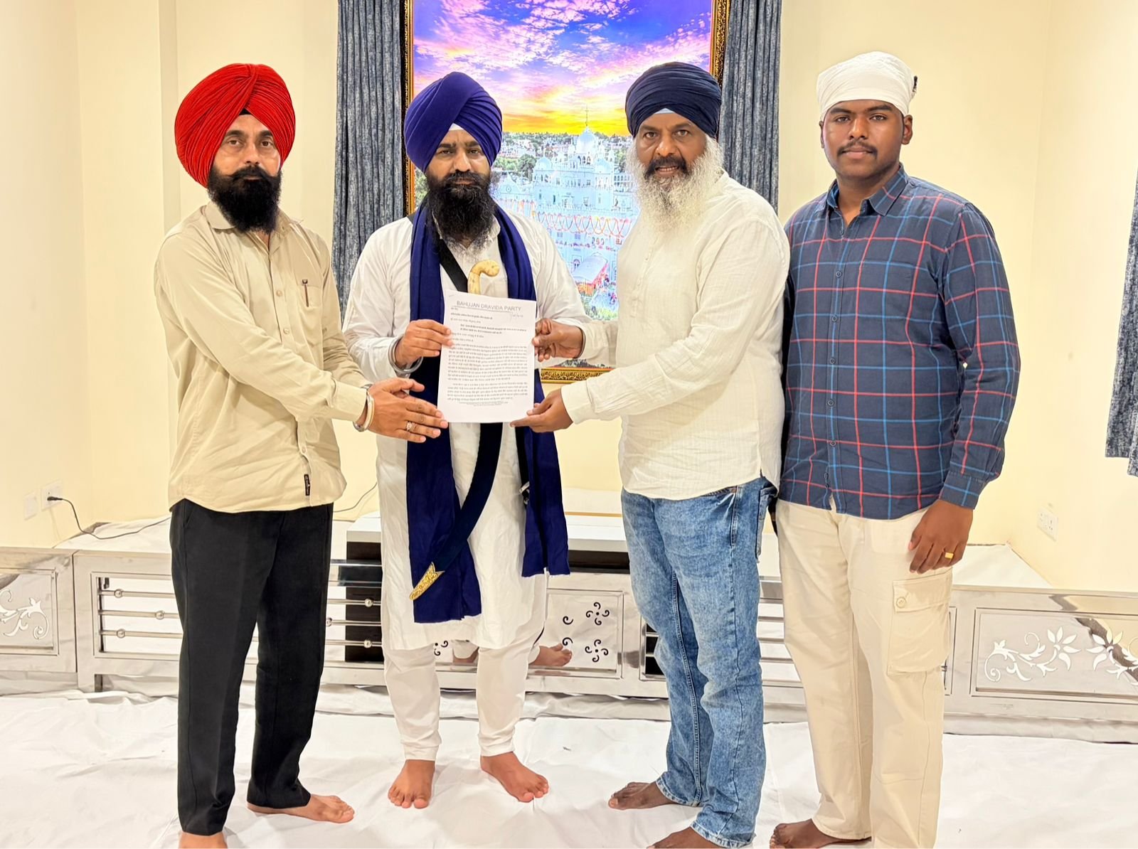 ਜਥੇਦਾਰ ਗੜਗੱਜ ਅੱਗੇ ਪੰਜਾਬ ਦੇ ਹੱਕਾਂ ਦੀ ਉਠੀ ਗੂੰਜ, ਬਹੁਜਨ ਦ੍ਰਾਵਿੜ ਪਾਰਟੀ ਨੇ ਚੁੱਕੇ 7 ਵੱਡੇ ਗੰਭੀਰ ਮੁੱਦੇ