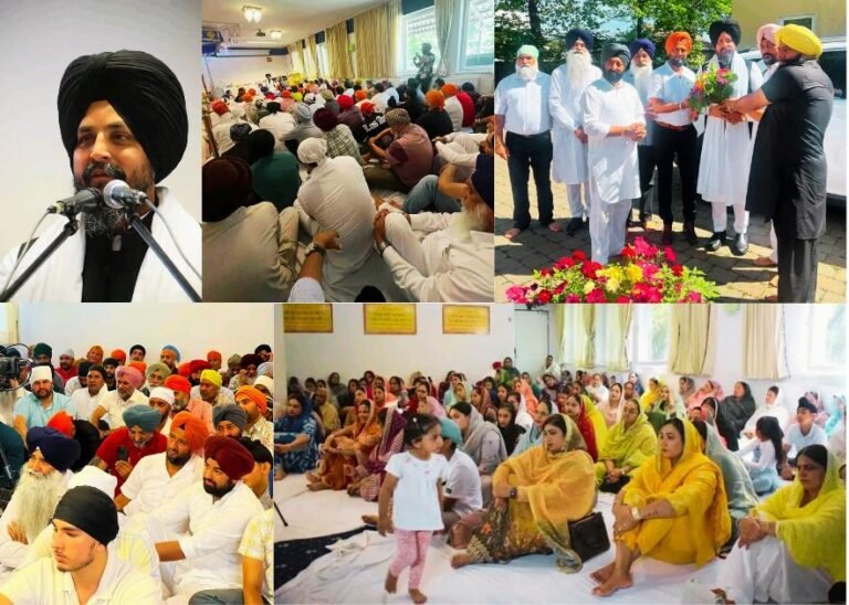 ਗੁਰਦੁਆਰੇ ਸਿੱਖੀ ਦੇ ਪ੍ਰਚਾਰ ਦੇ ਸੋਮੇ ਹਨ ਜਿੱਥੇ ਤਨ ਅਤੇ ਮਨ ਦੀ ਖੁਰਾਕ ਸੱਚ ਦਾ ਉਪਦੇਸ਼ ਮਿਲਦਾ ਹੈ – ਭਾਈ ਧੂੰਦਾ ਗੁਰਦੁਆਰਾ ਸਿੰਘ ਸਭਾ ਔਗਸਬੁਰਗ ਵਿਖੇ ਸੰਗਤ ਨੇ ਵੱਡੀ ਗਿਣਤੀ ਵਿੱਚ ਭਰੀ ਹਾਜਰੀ।