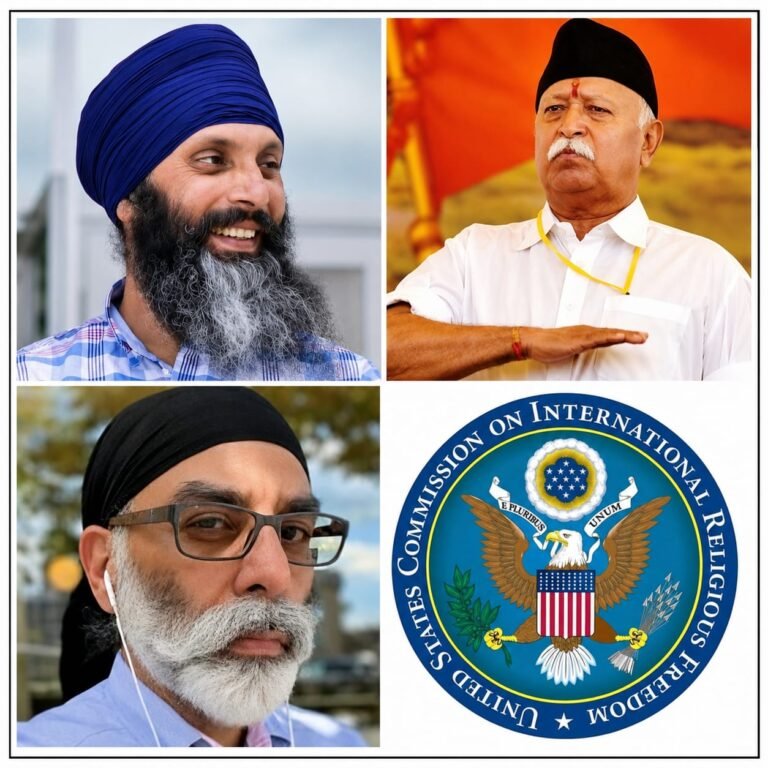 ਅਮਰੀਕਾ ‘ਚ ਸਿੱਖ ਆਗੂਆਂ ਦੇ ਕਤਲ ਦੀਆਂ ਸਾਜ਼ਿਸ਼ਾਂ ਦਾ ਗੰਭੀਰ ਮਾਮਲਾ: ਯੂ.ਐੱਸ. ਪੈਨਲ ਵੱਲੋਂ ਆਰ.ਐੱਸ.ਐੱਸ. ਮੁਖੀ ਮੋਹਨ ਭਾਗਵਤ ਦਾ ਵੀਜ਼ਾ ਰੱਦ ਕਰਨ ਅਤੇ ਸਖ਼ਤ ਪਾਬੰਦੀਆਂ ਦੀ ਮੰਗ