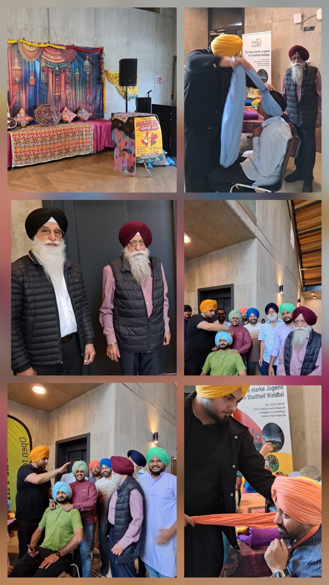 ਮਾਰਬੁਰਗ ਜਰਮਨੀ ਵਿਖੇ ਤੀਜੇ ਪੰਜਾਬੀ ਸੱਭਿਆਚਾਰ ਮੇਲੇ ਵਿੱਚ ਸਿੱਖ ਸਦੇਸ਼ਾ ਜਰਮਨੀ ਵੱਲੋ ਲਗਾਏ ਗਏ ਦਸਤਾਰ ਸਿਖਲਾਈ ਸਟੈਂਡ ਨੇ ਸਭ ਦਾ ਧਿਆਨ ਆਪਣੇ ਵੱਲ ਖਿੱਚਿਆ – ਭਾਈ ਜਗਦੀਸ਼ ਸਿੰਘ ਆਖਨ